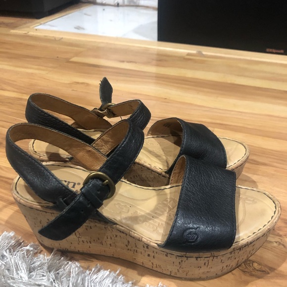 born boulder platform wedge sandal